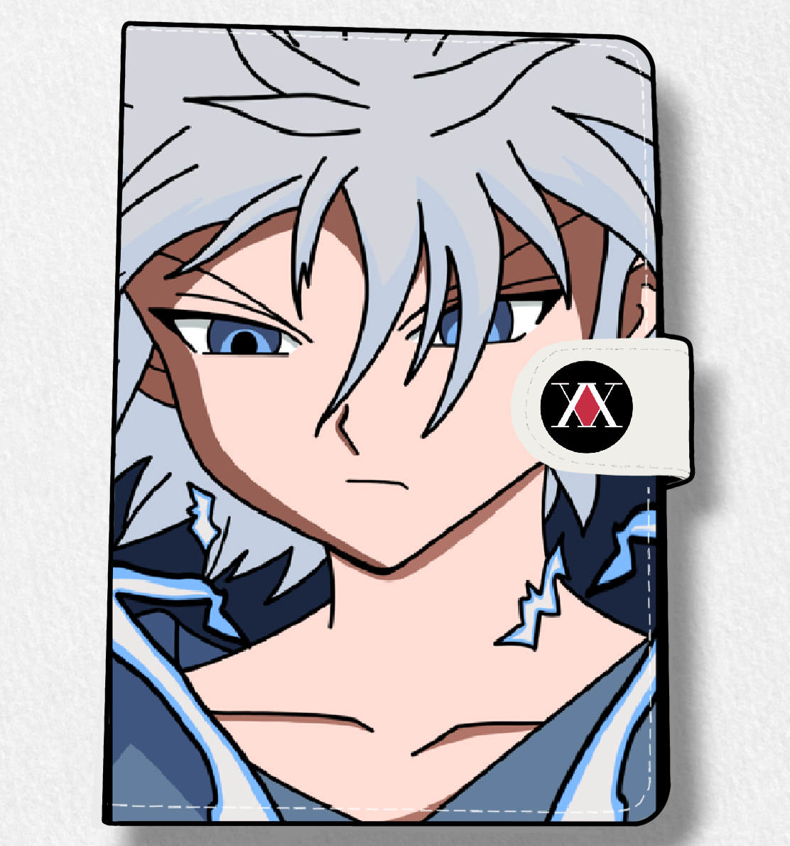 Killua (HXH) Anime Faux Leather Magnetic Latch Journal