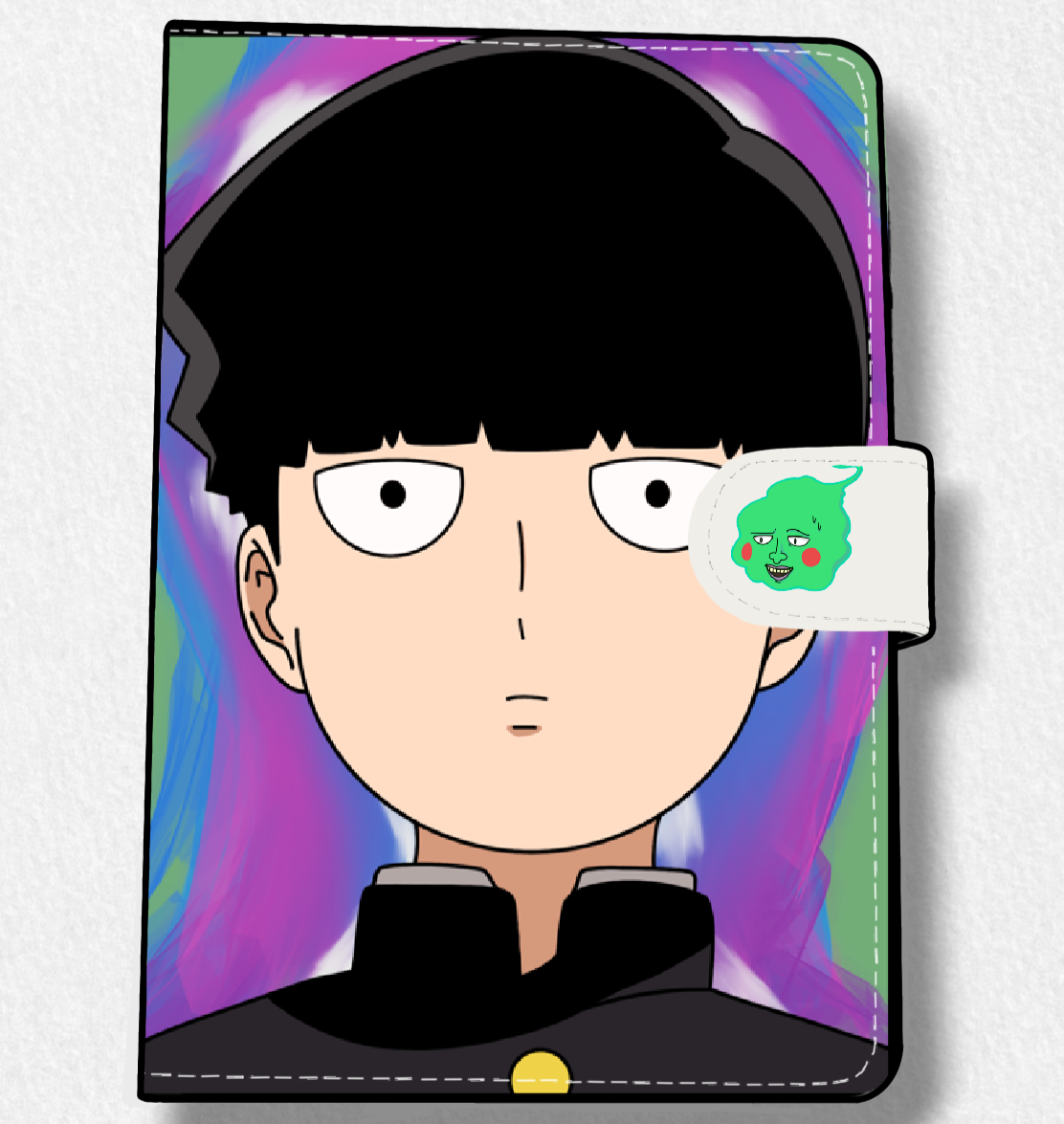 Mob (MP) Anime Faux Leather Magnetic Latch Journal