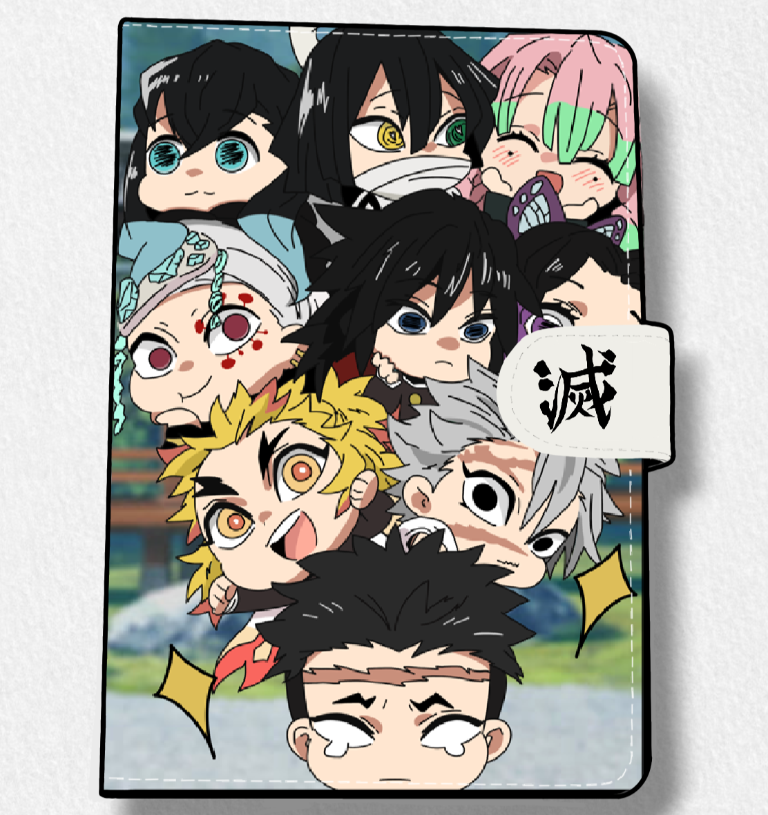 Hashira (DS) Anime Faux Leather Magnetic Latch Journal