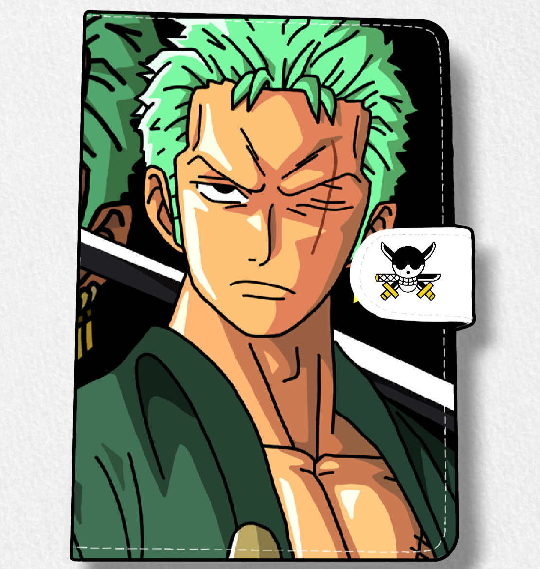 Zoro (OP Pirates) Anime Faux Leather Magnetic Latch Journal