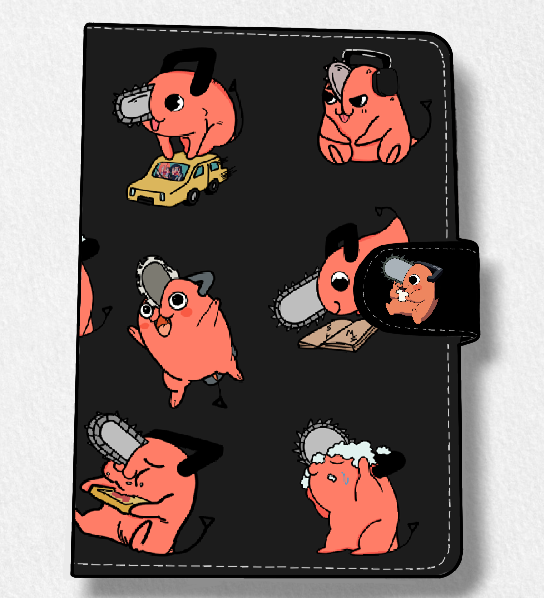 Pochita (CSM) Anime Faux Leather Magnetic Latch Journal