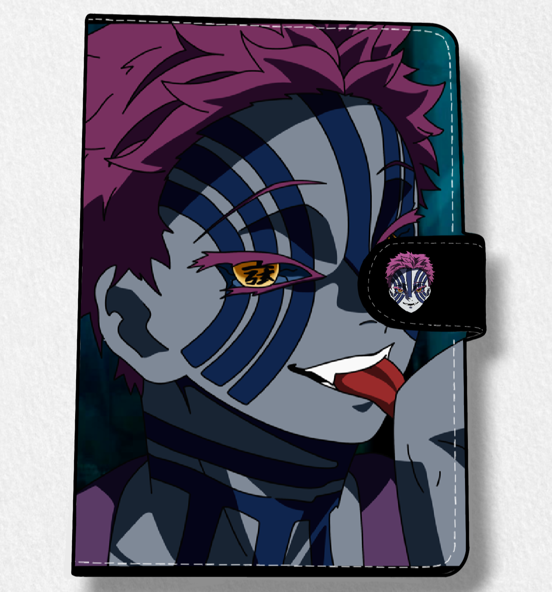 Akaza (DS) Anime Faux Leather Magnetic Latch Journal