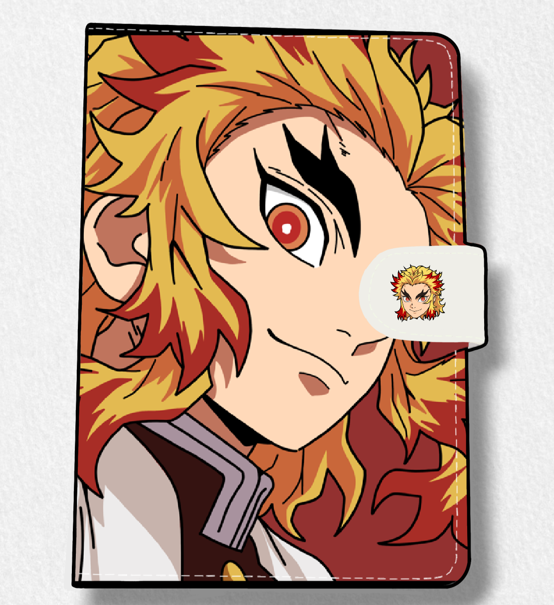 Rengoku (DS) Anime Faux Leather Magnetic Latch Journal