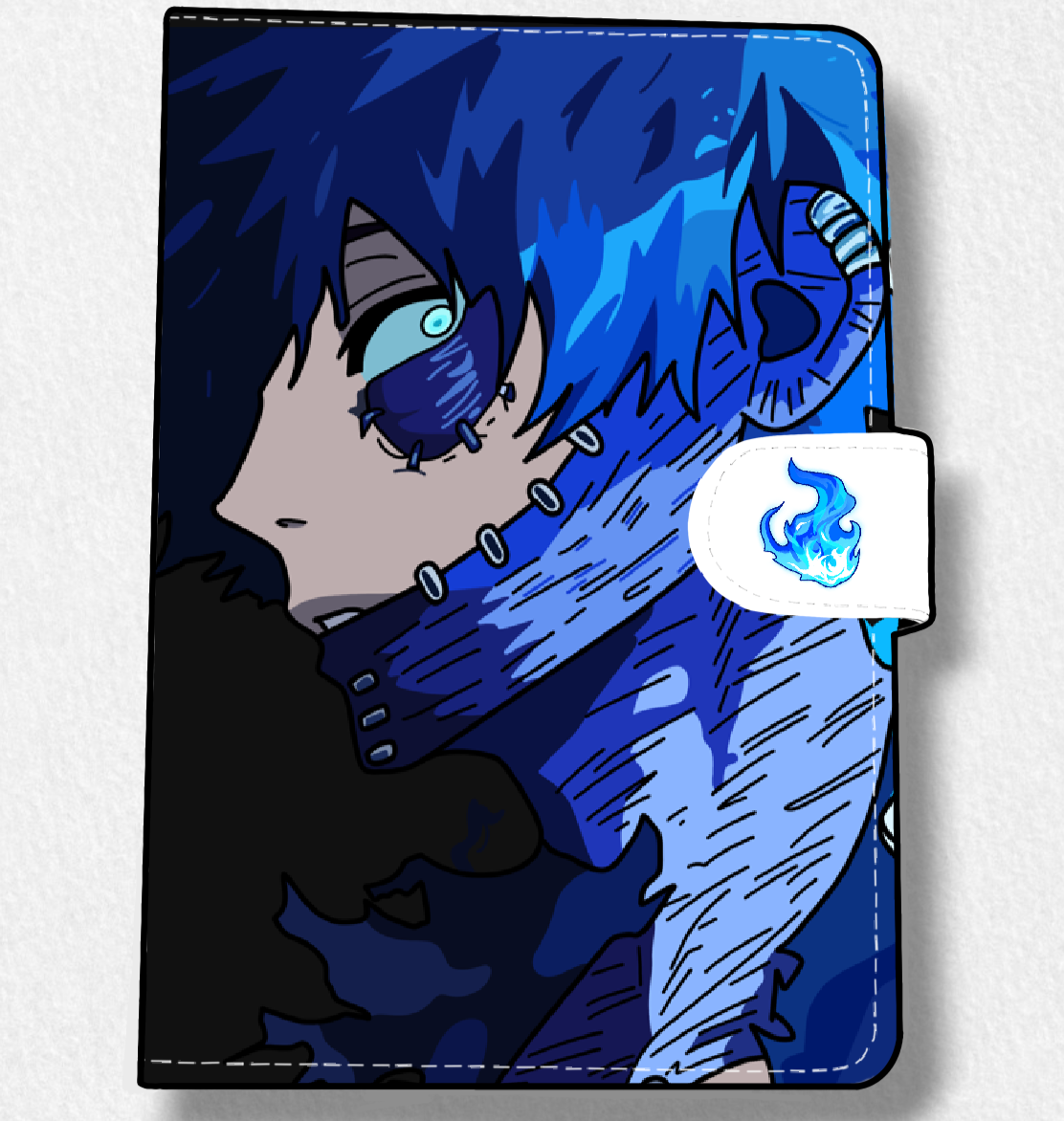 Dabi (BNHA) Anime Faux Leather Magnetic Latch Journal