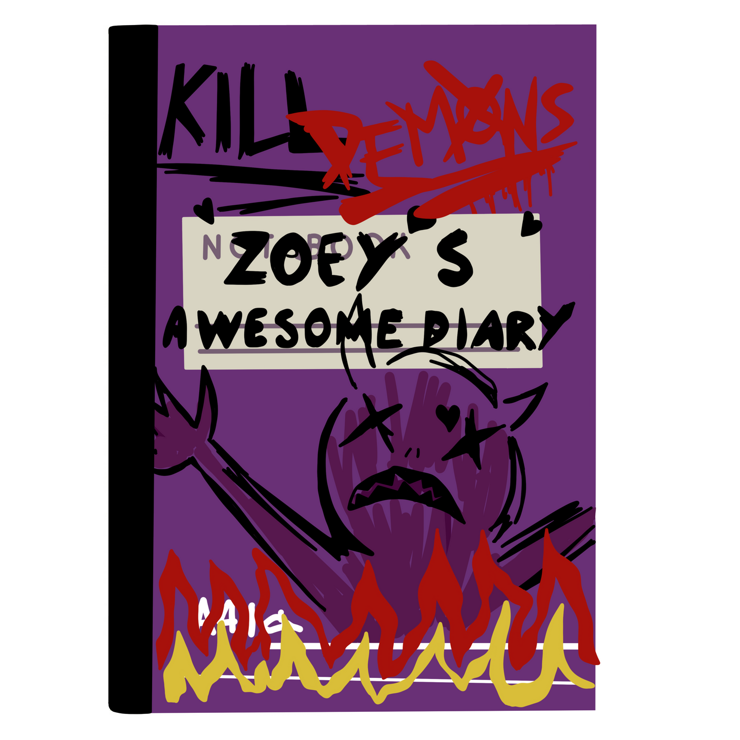 Zoey's Diary (HNTX) Composition notebook