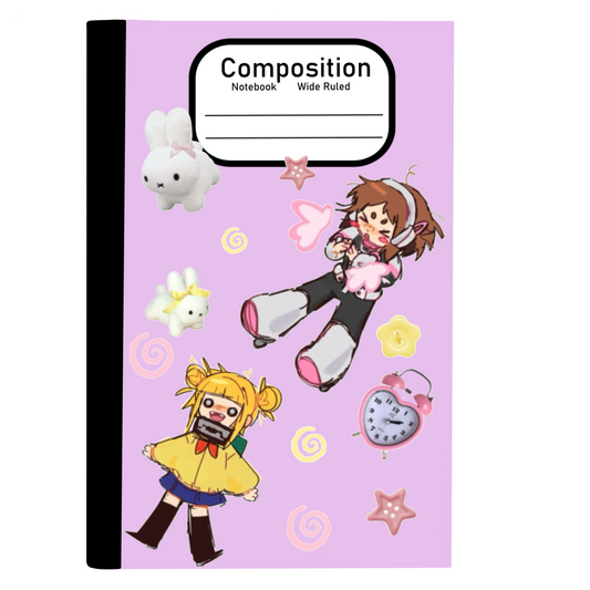 Ochako and Toga (BNHA) Composition notebook Camo