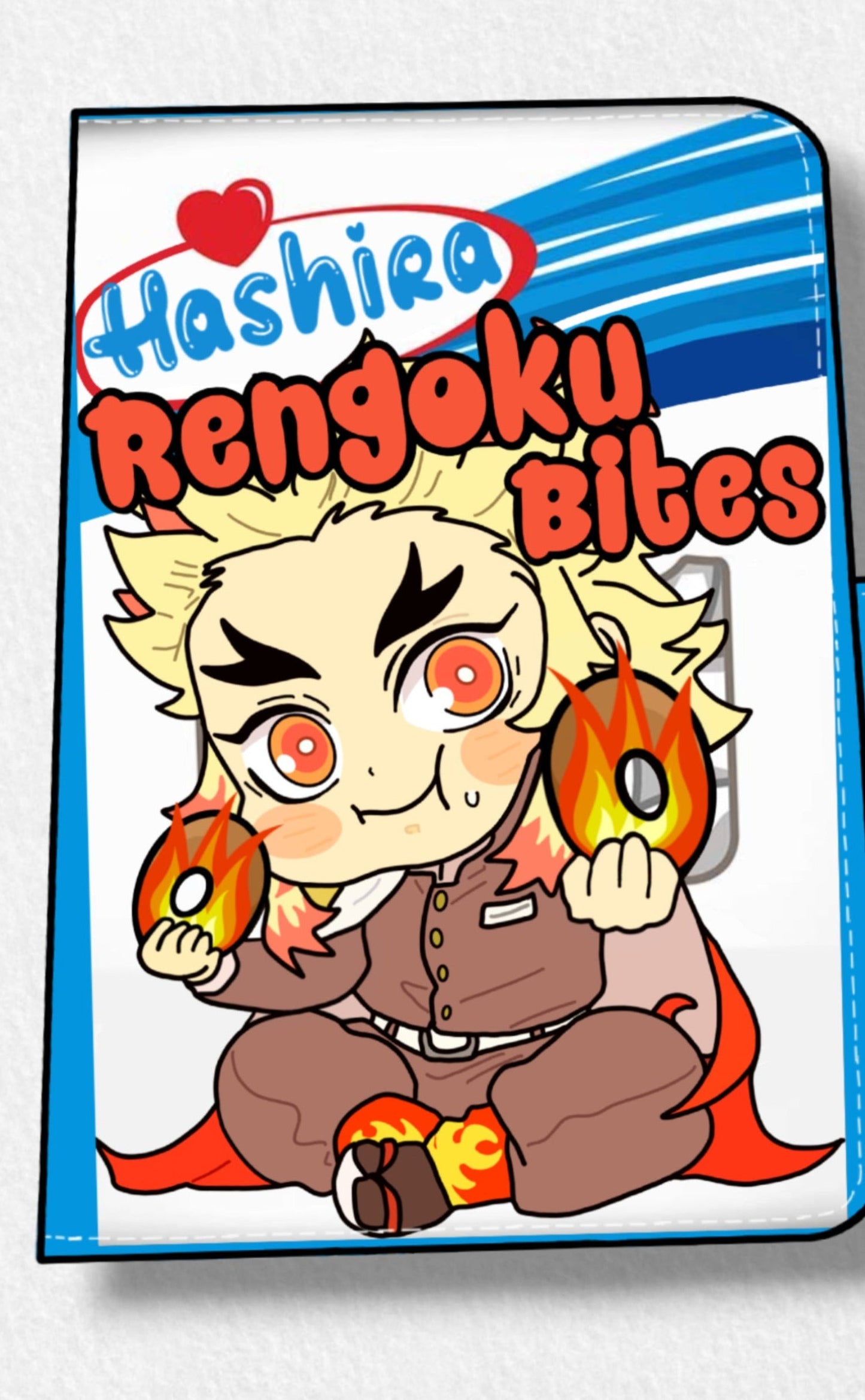 Rengoku Bites (DS) Anime Faux Leather Magnetic Latch Journal