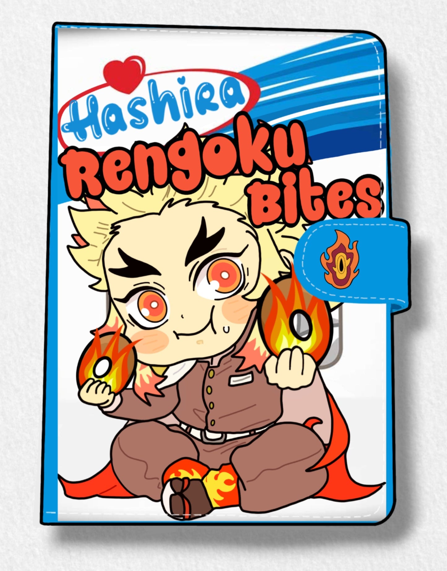 Rengoku Bites (DS) Anime Faux Leather Magnetic Latch Journal