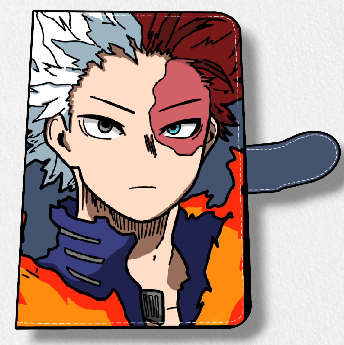 Shoto (BNHA) Anime Faux Leather Magnetic Latch Journal