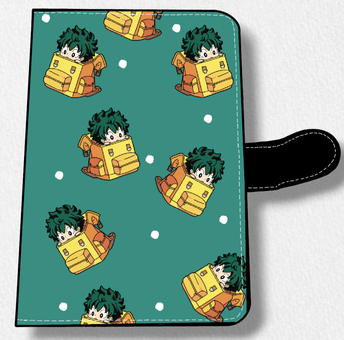 Backpack Deku (BNHA) Anime Faux Leather Magnetic Latch Journal