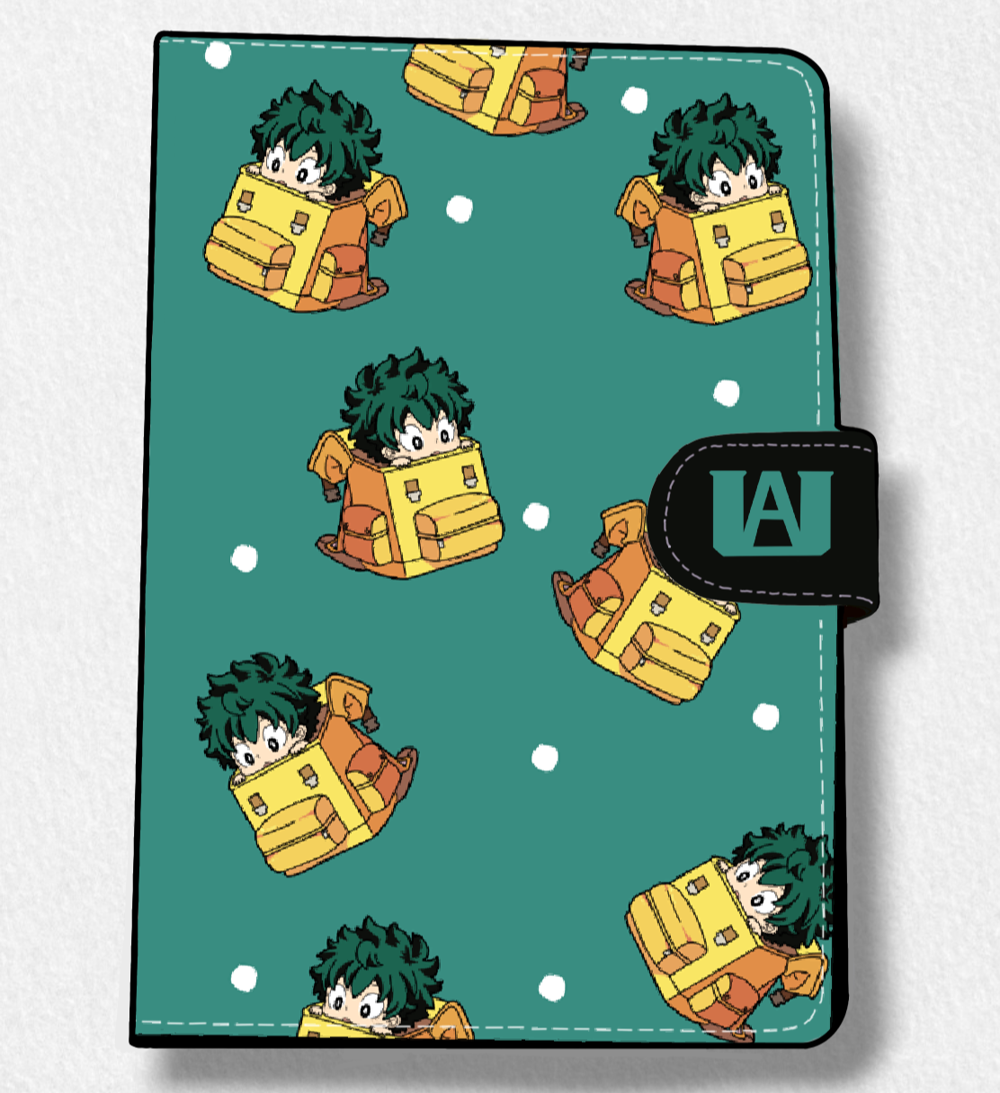 Backpack Deku (BNHA) Anime Faux Leather Magnetic Latch Journal