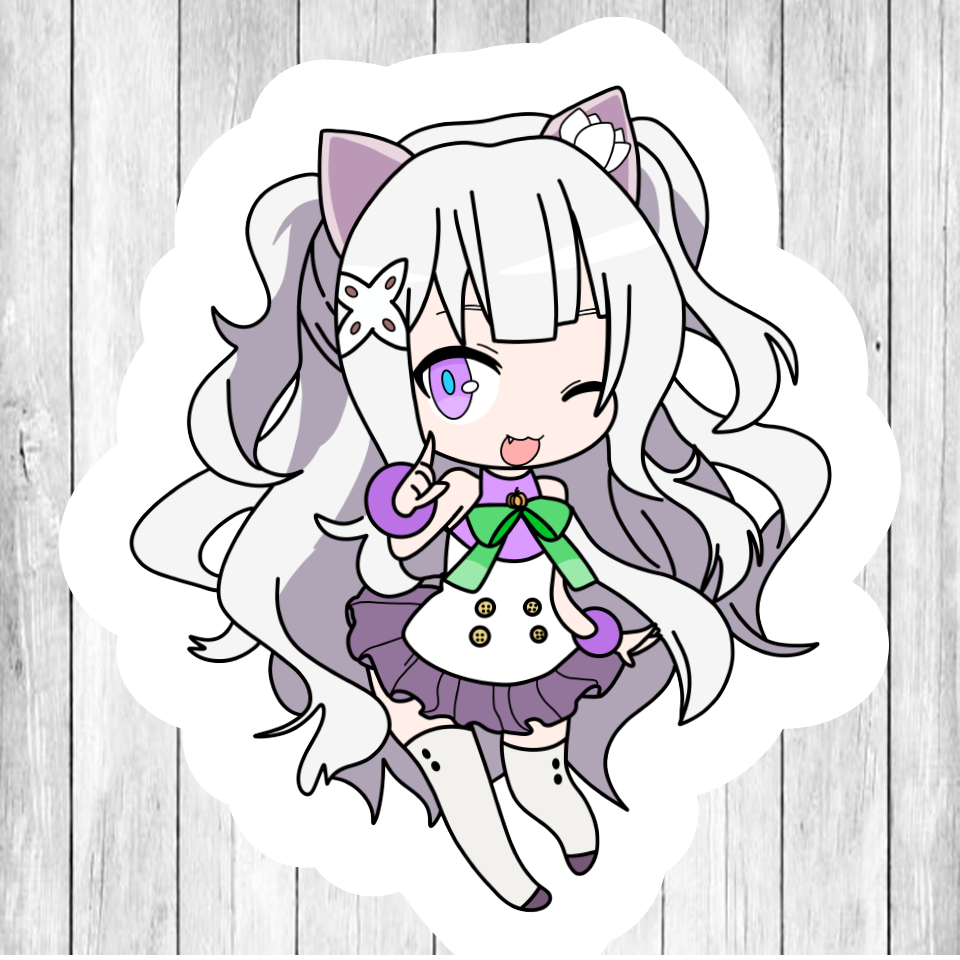 Emilia (Halloween) STICKER