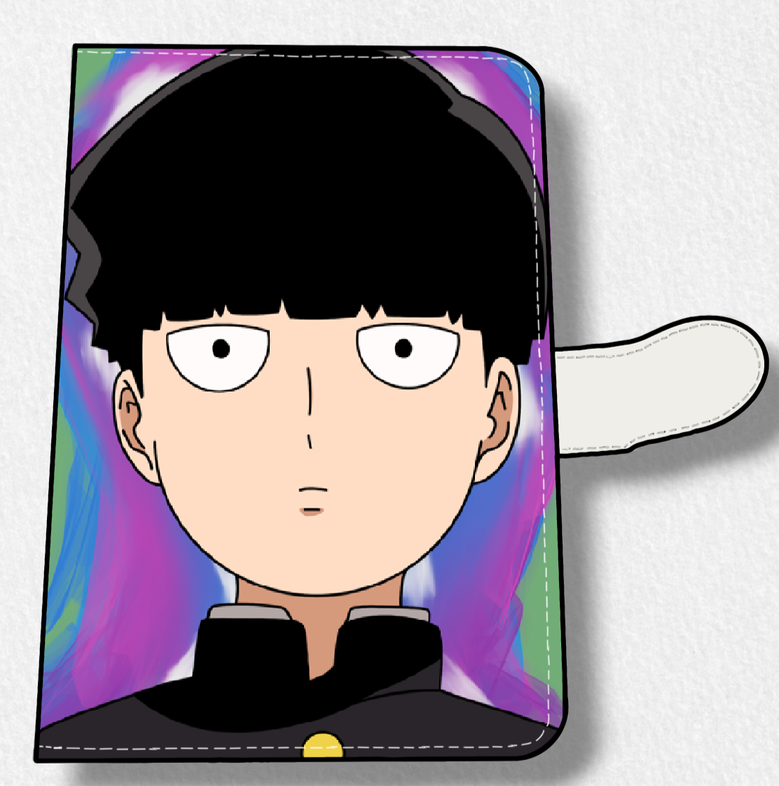 Mob (MP) Anime Faux Leather Magnetic Latch Journal