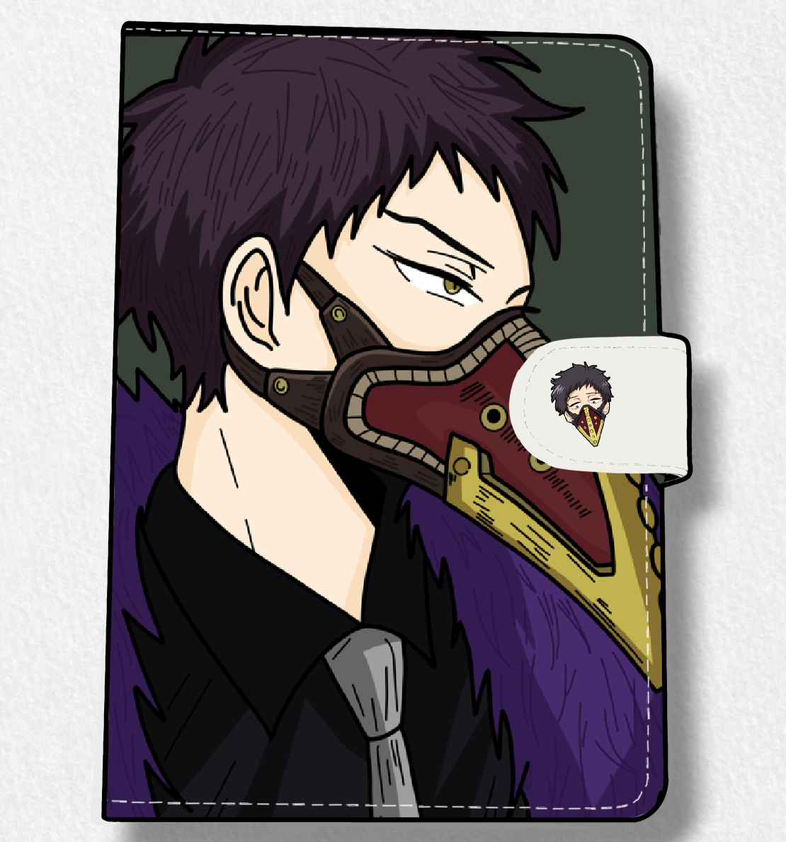 OverHaul (BNHA) Anime Faux Leather Magnetic Latch Journal