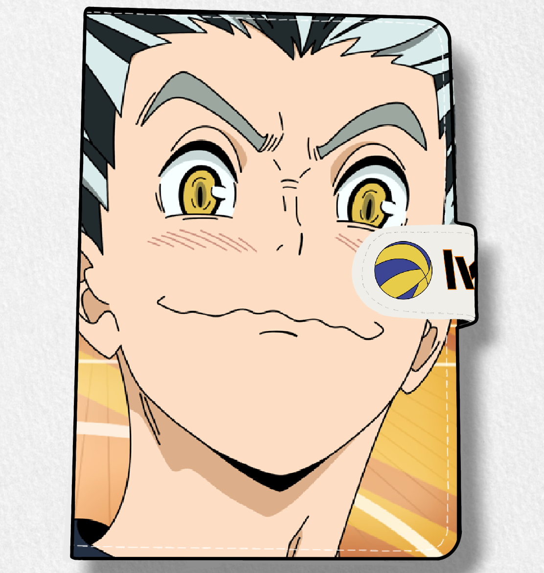 Bokuto (Hi Q) Anime Faux Leather Magnetic Latch Journal