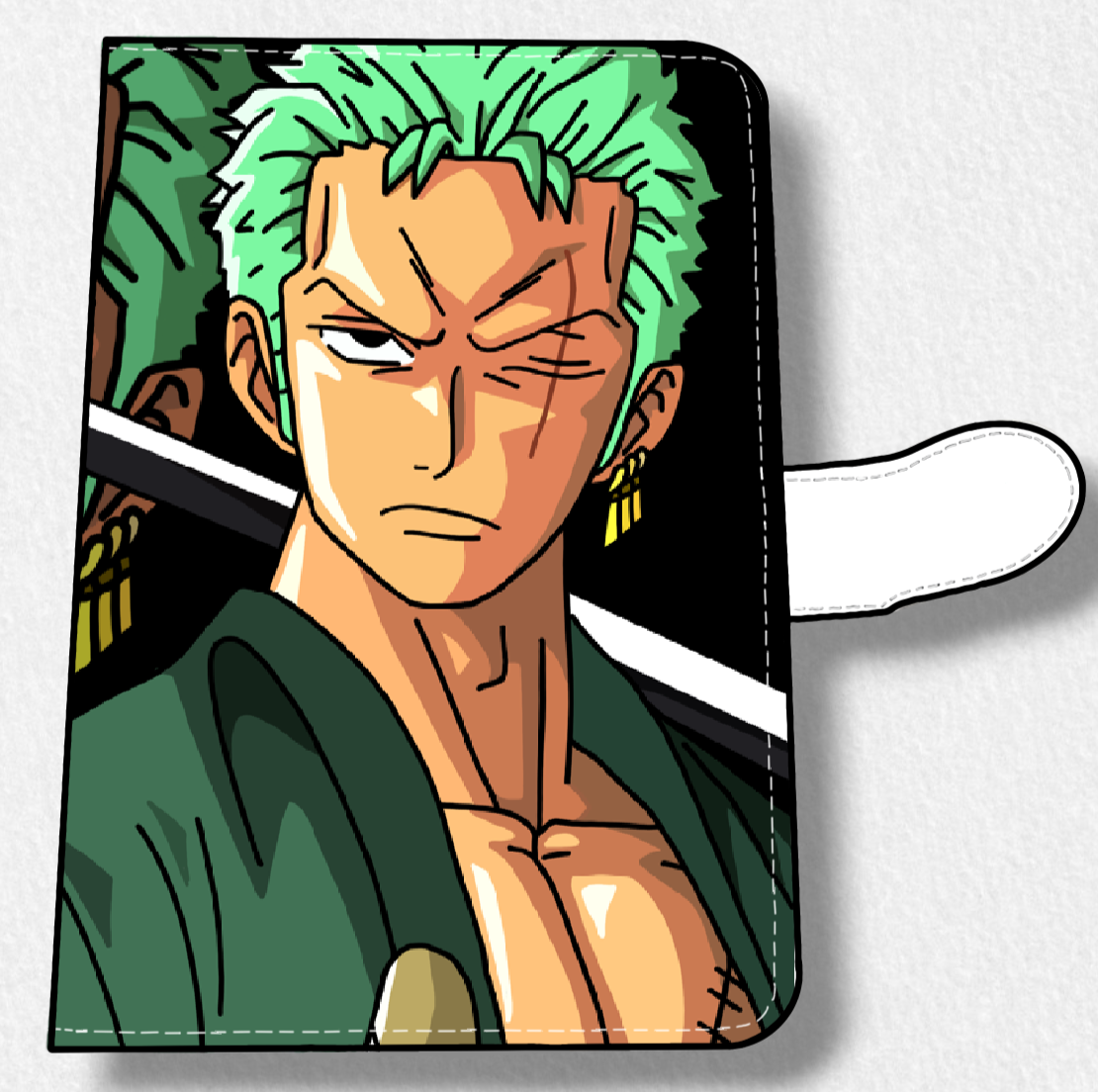 Zoro (OP Pirates) Anime Faux Leather Magnetic Latch Journal