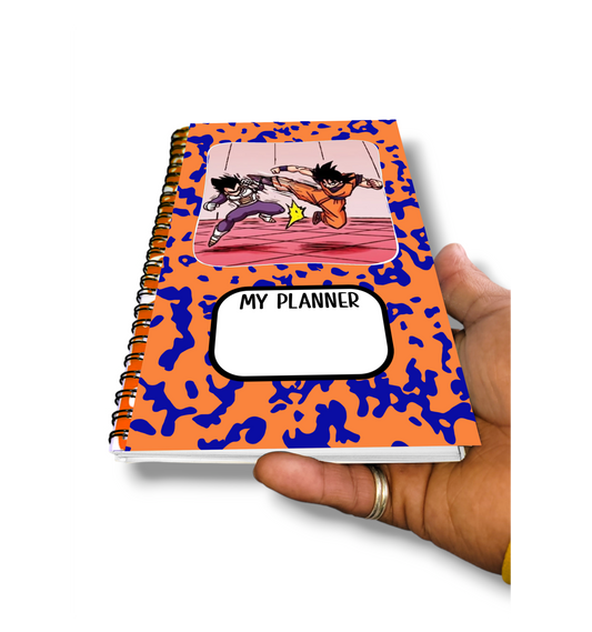 Goku & Vegeta (DBZ) Anime Spiral Planner