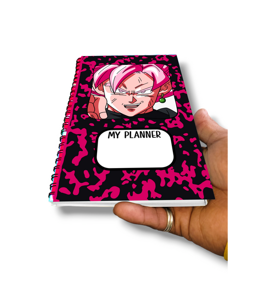 Goku Black (DBZ) Anime Spiral Planner