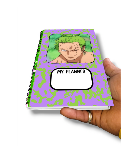 Zoro (OP Pirate) Anime Spiral Planner