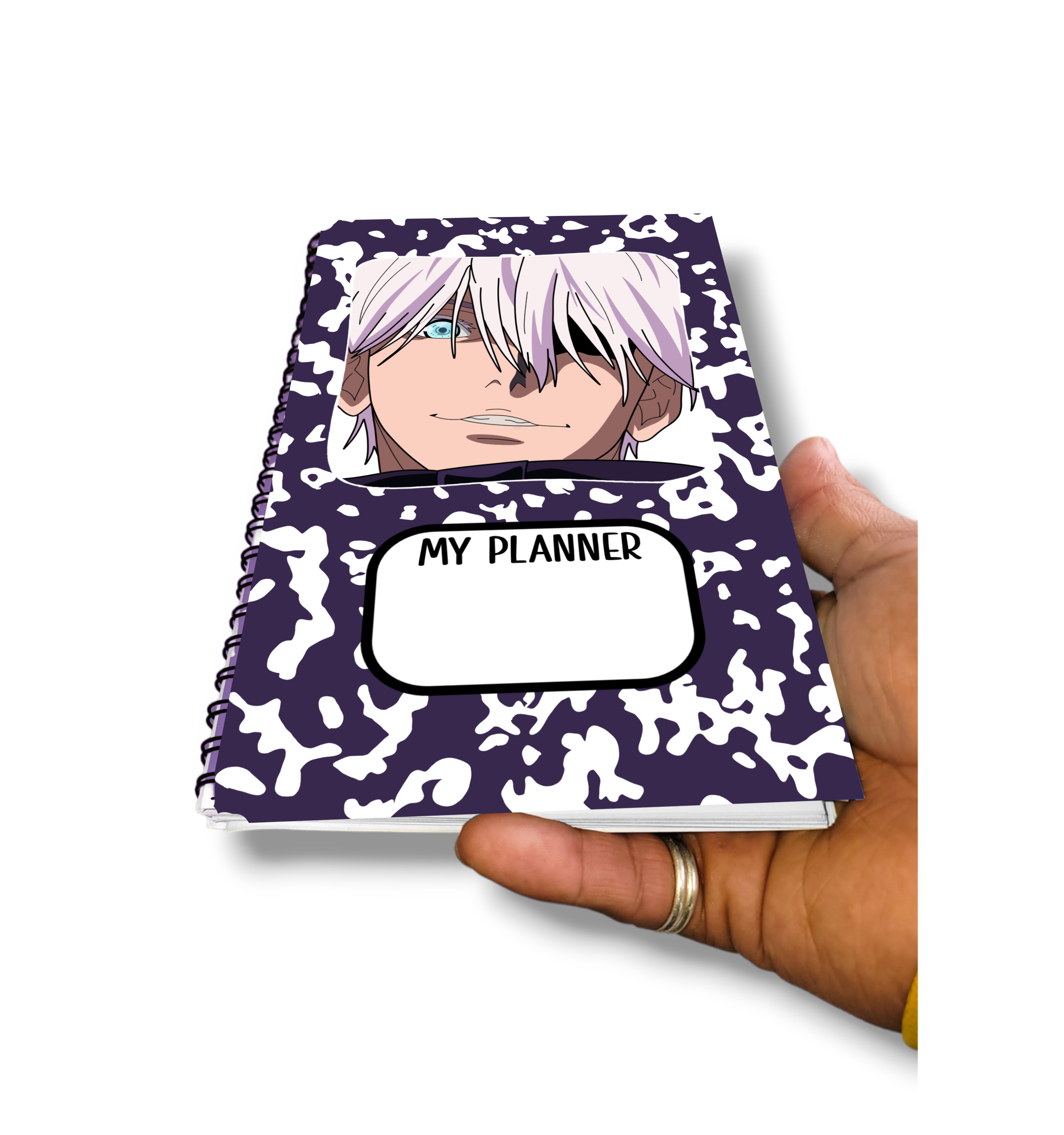 Gojo jjk anime spiral planner swagime