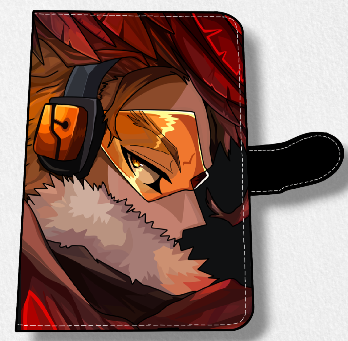 Hawks (BNHA) Anime Faux Leather Magnetic Latch Journal