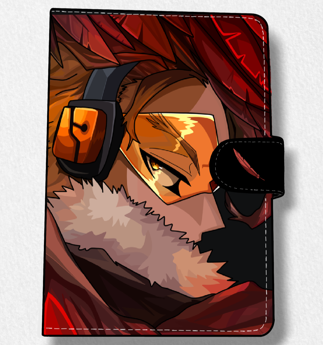 Hawks (BNHA) Anime Faux Leather Magnetic Latch Journal