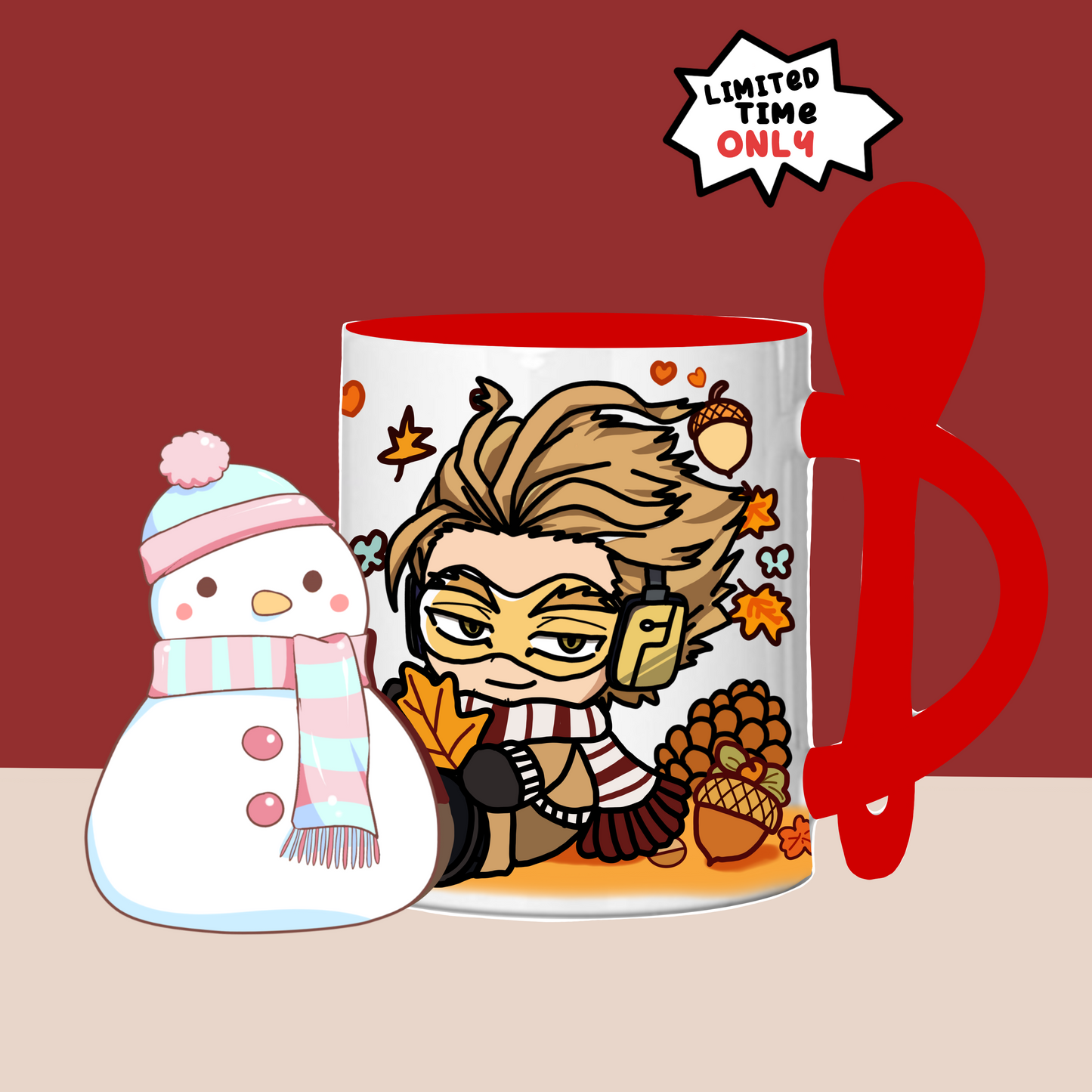 Hawks (BNHA) anime mug with spoon