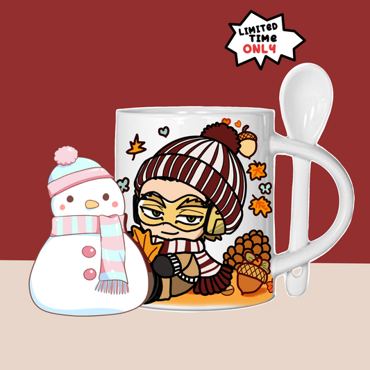 Hawks (BNHA) anime mug with spoon