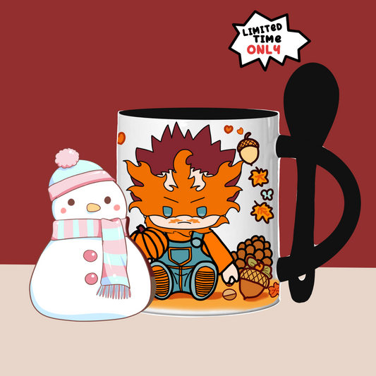 Endeaver (BNHA) anime mug with spoon