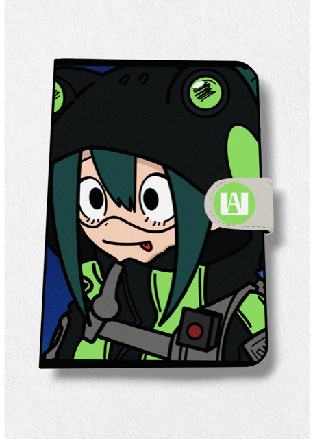 Tsuyu (BNHA) Anime Faux Leather Magnetic Latch Journal
