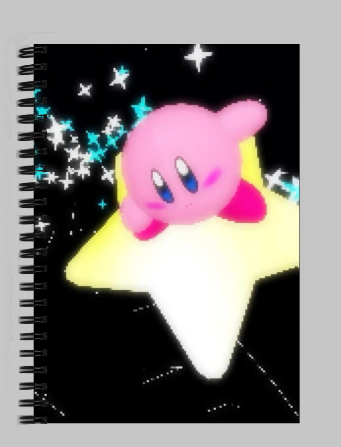 Pink blob (KRBY) Anime Spiral Notebook