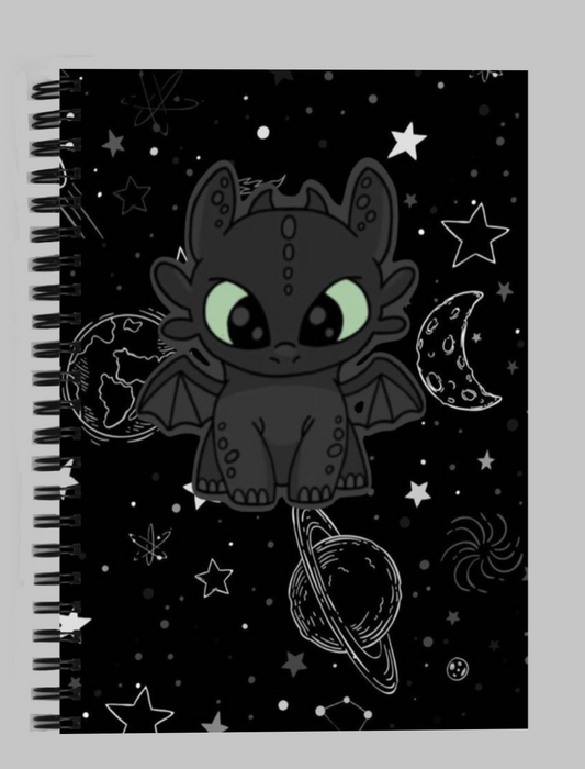 Toothless Anime Spiral Notebook