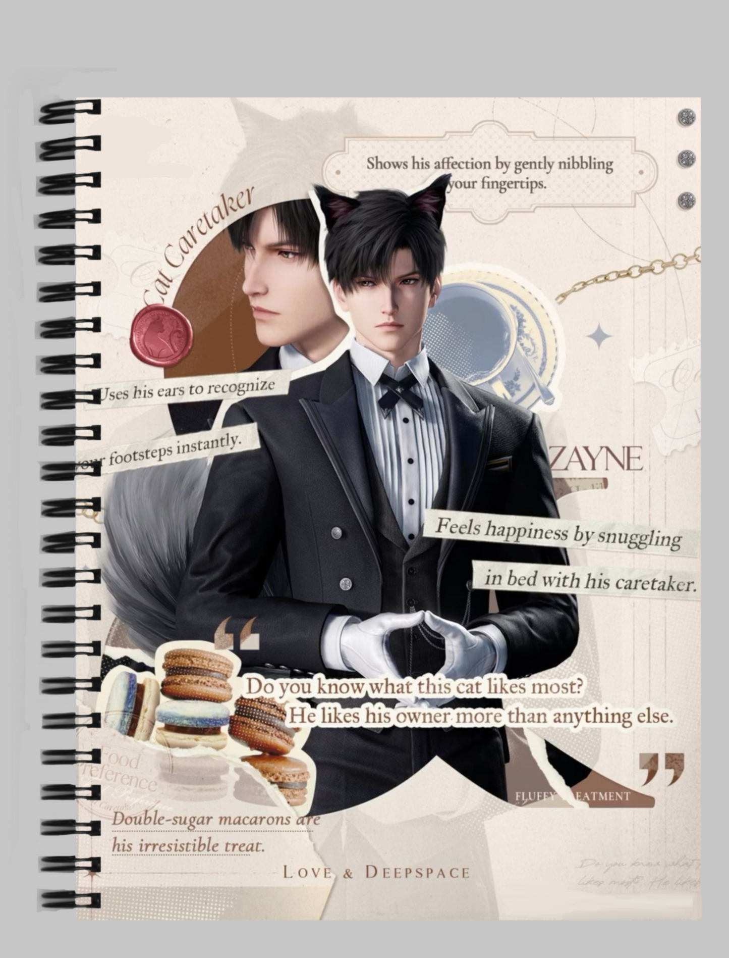 Zayne (LADS) Anime Spiral Notebook
