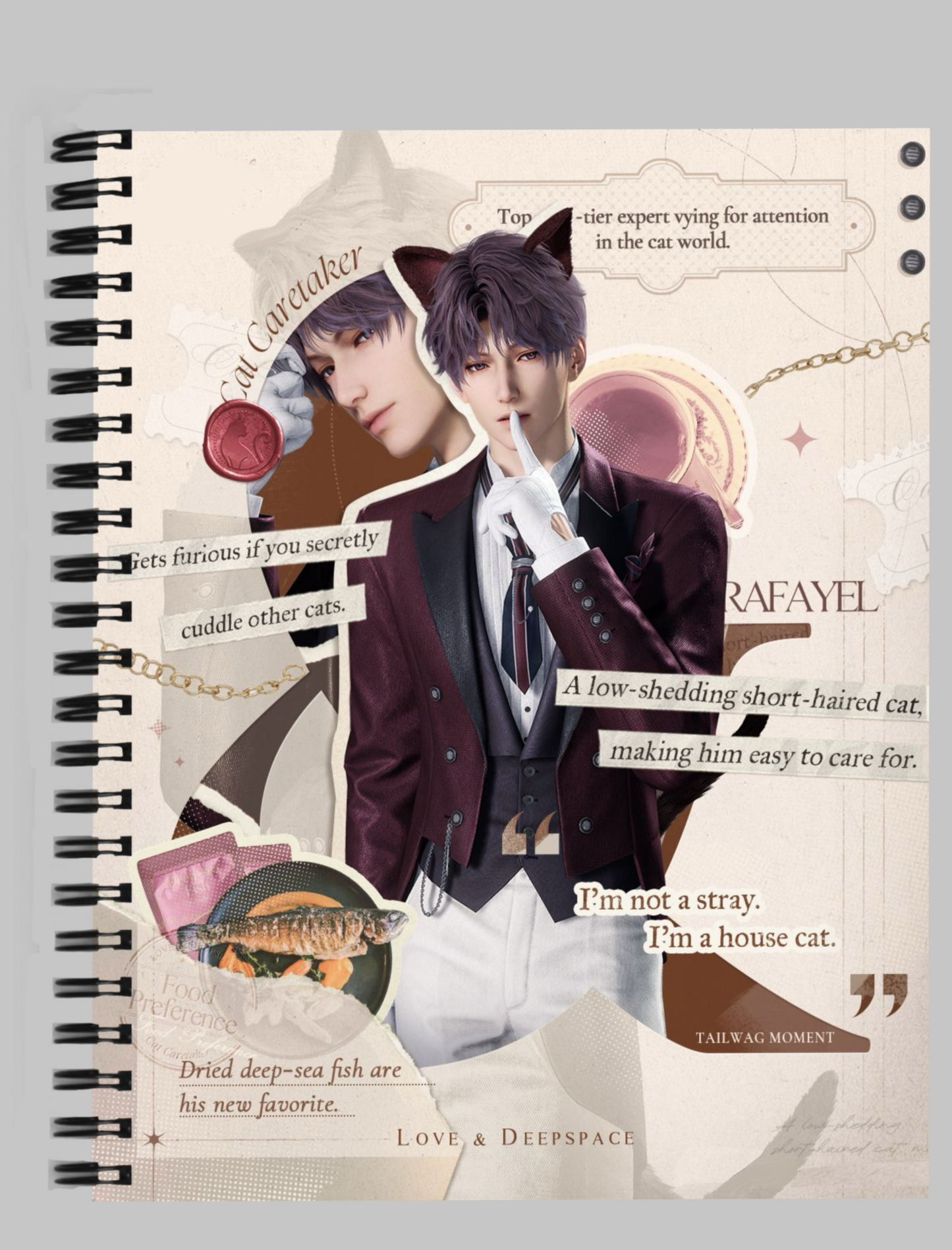 Rafayel (LADS) Anime Spiral Notebook