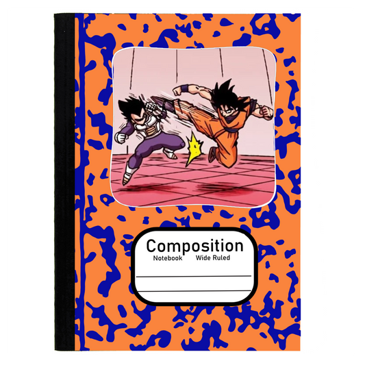 Goku and Vegeta (DBZ) Composition notebook Camo