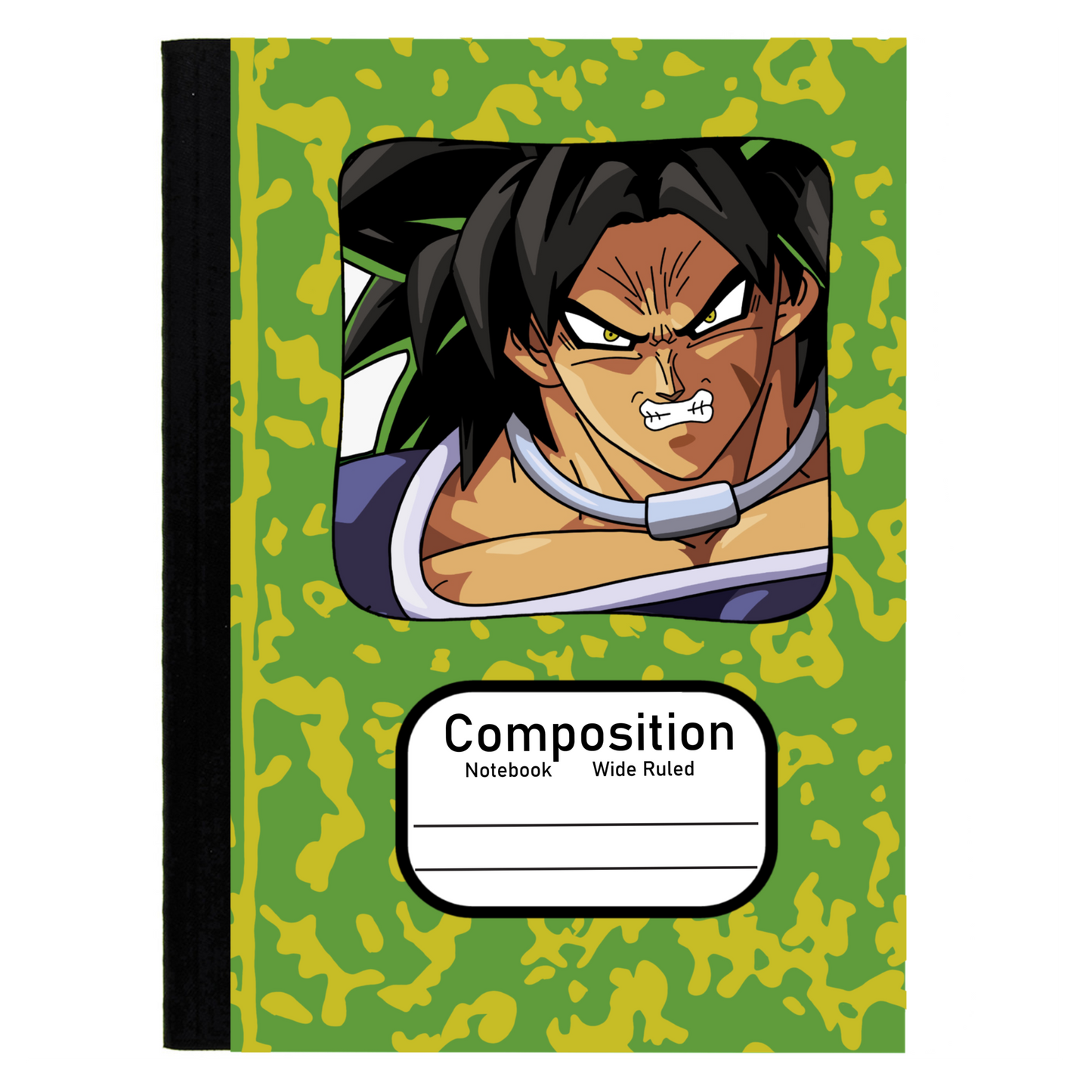 Broly (DBZ) Composition notebook Camo