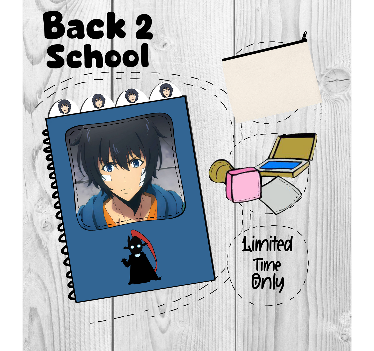 Sung jin woo (SLVL) Back to school bundle