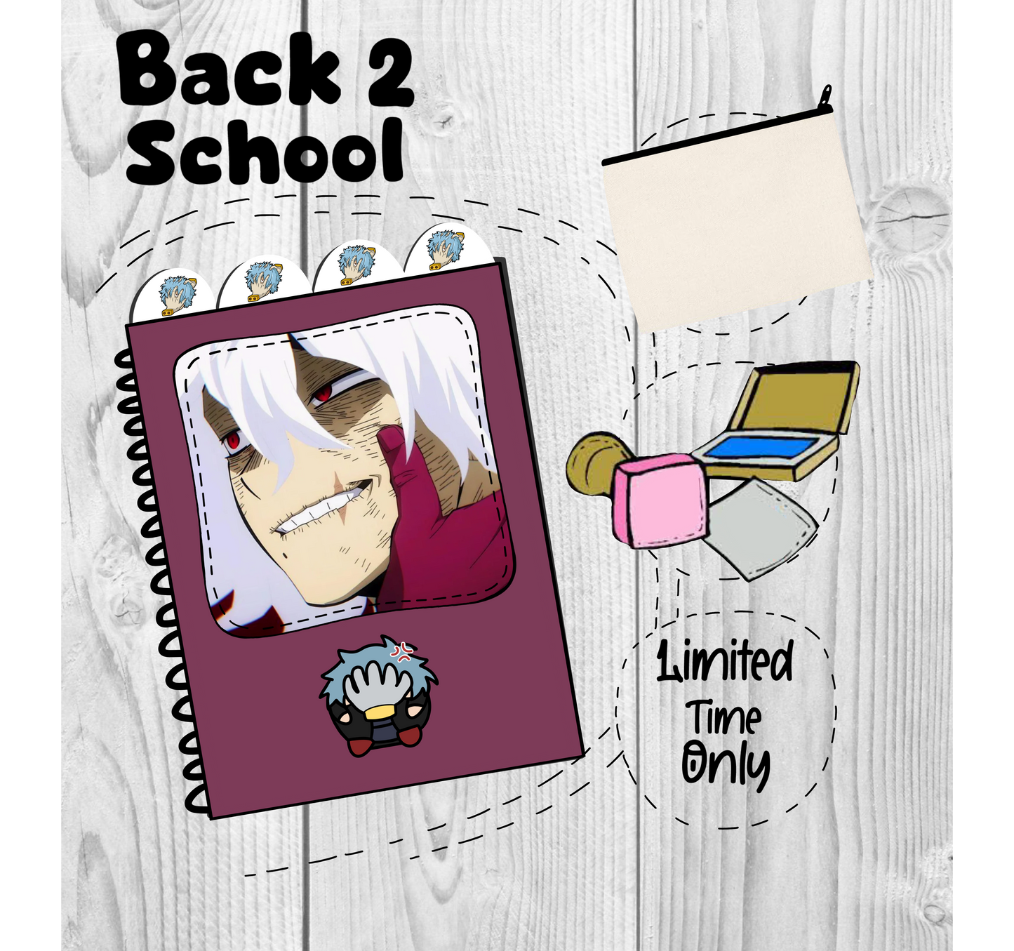 Shigaraki (BNHA) Back to school bundle