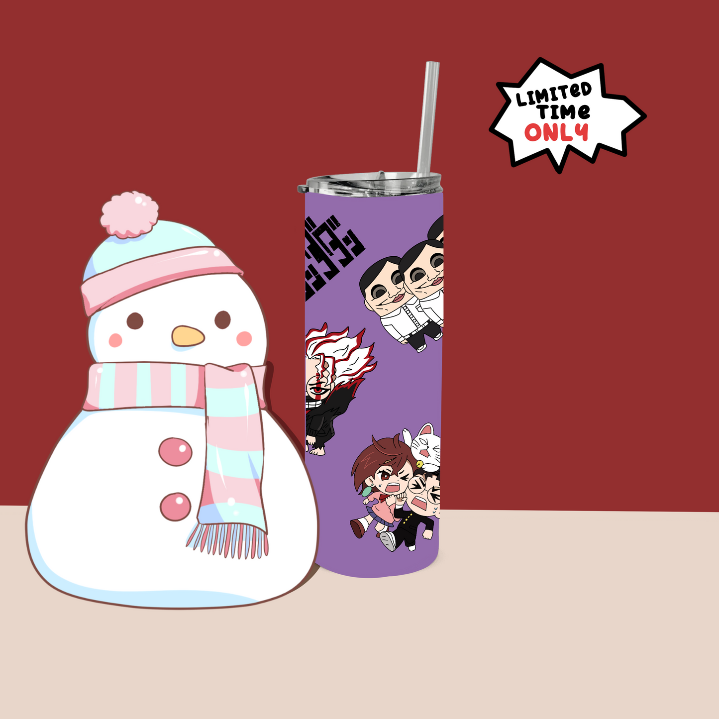 Momo and Ken (DDD) Anime 20oz tumbler