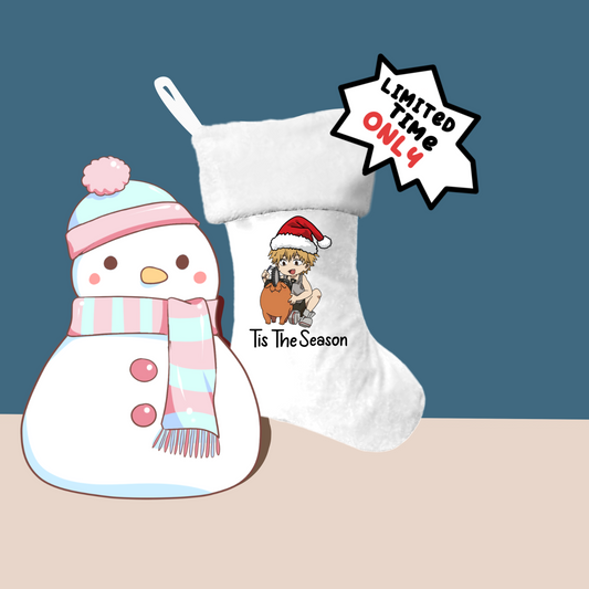 Denji and Pochita (CSM) Anime Christmas stockings