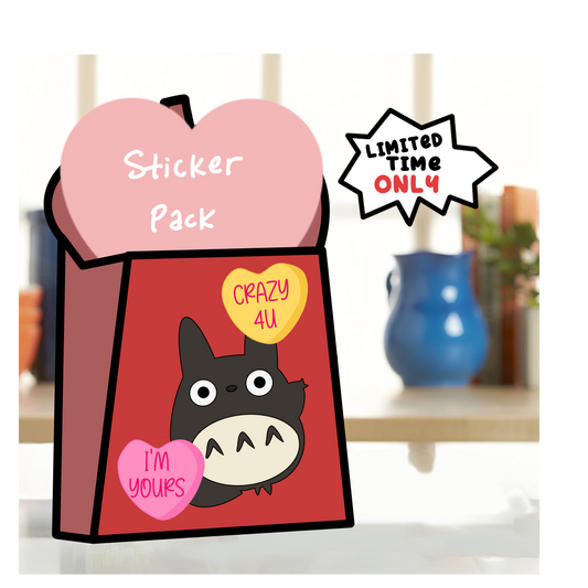 Mystery Totoro (GBL) Valentine Sticker Pack