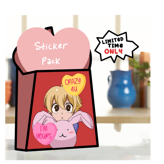 Mystery Ouran Highschool Host club (OHHC) Valentine Sticker Pack