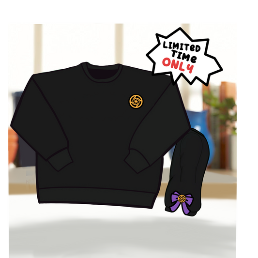 *Preorder* Cursed Sorcerer  (JJK) Side bow sweatshirt