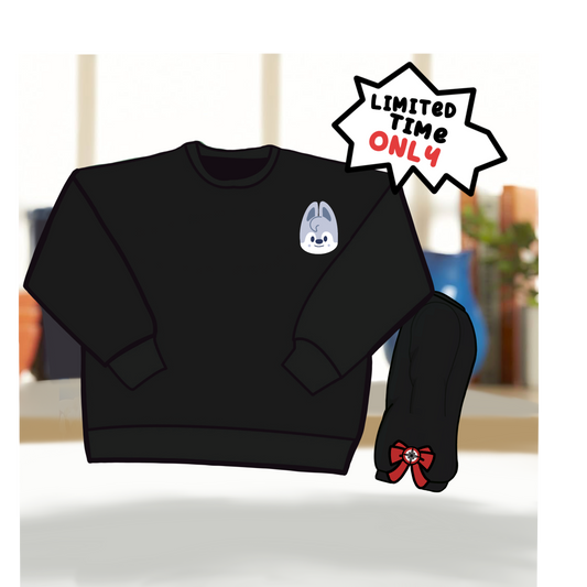 *Preorder* Wolf (SKZ) Side bow sweatshirt