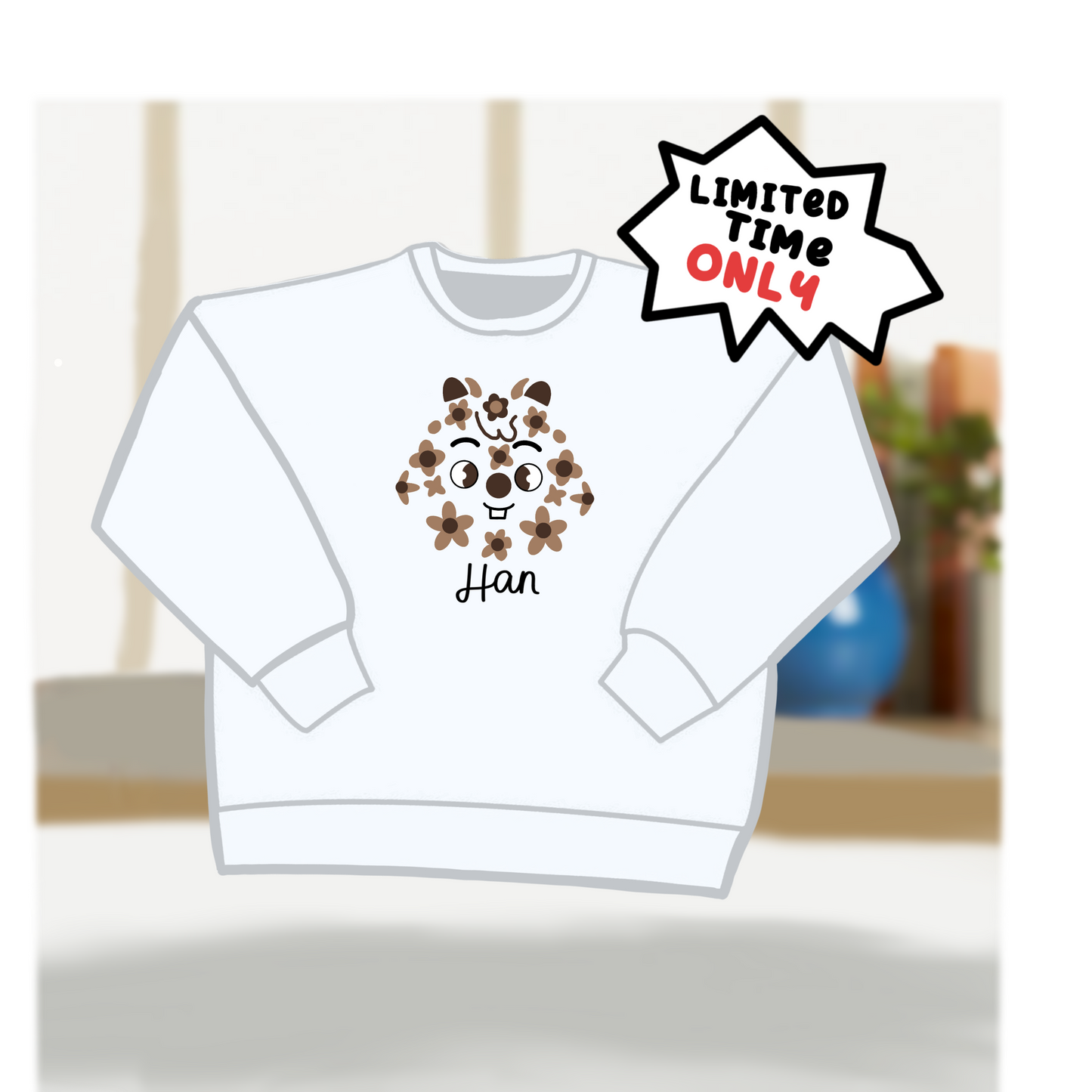 *Preorder* Han (SKZ) Flower sweatshirt