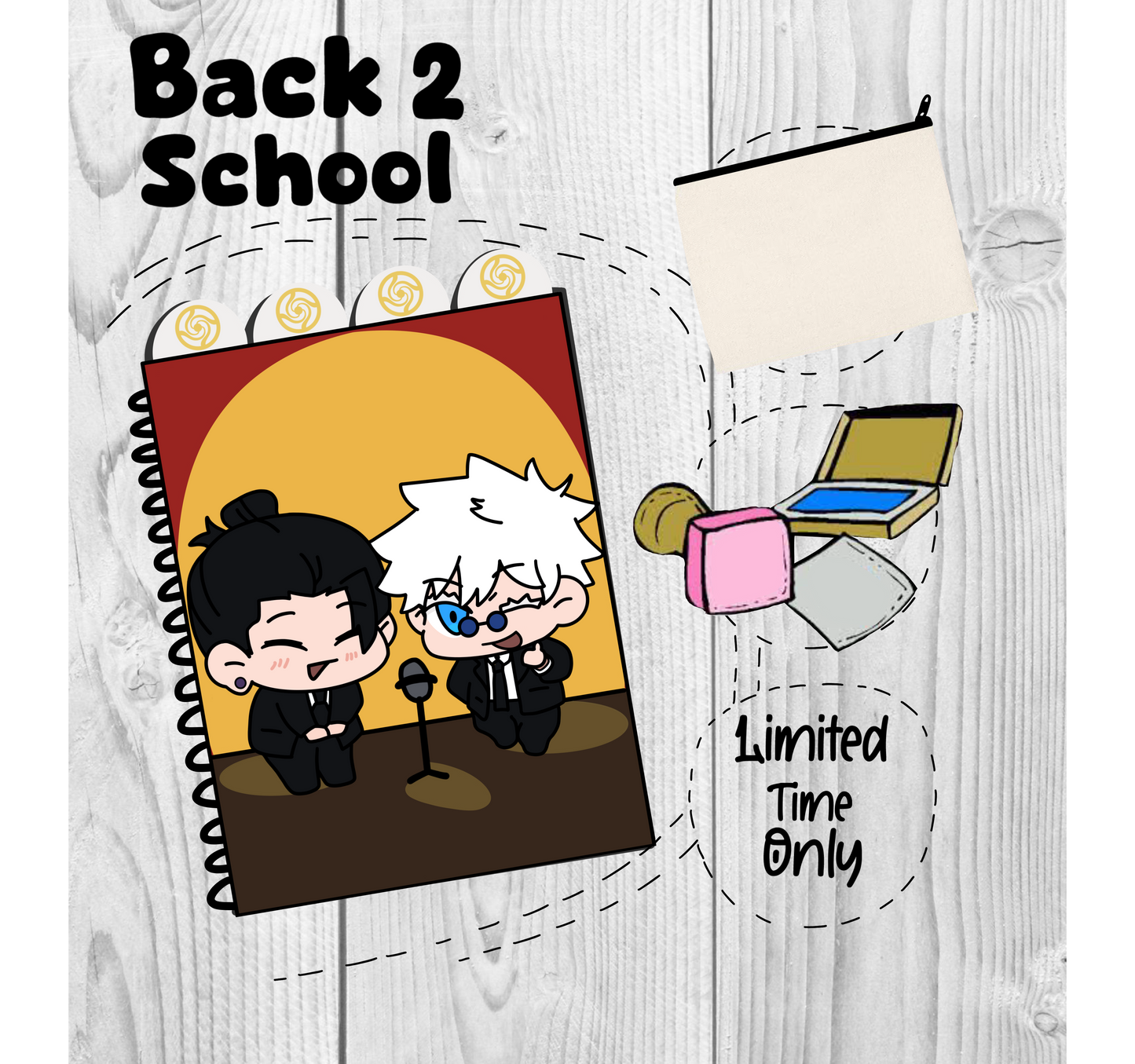 Gojo and Geto (JJK) Back to school bundle