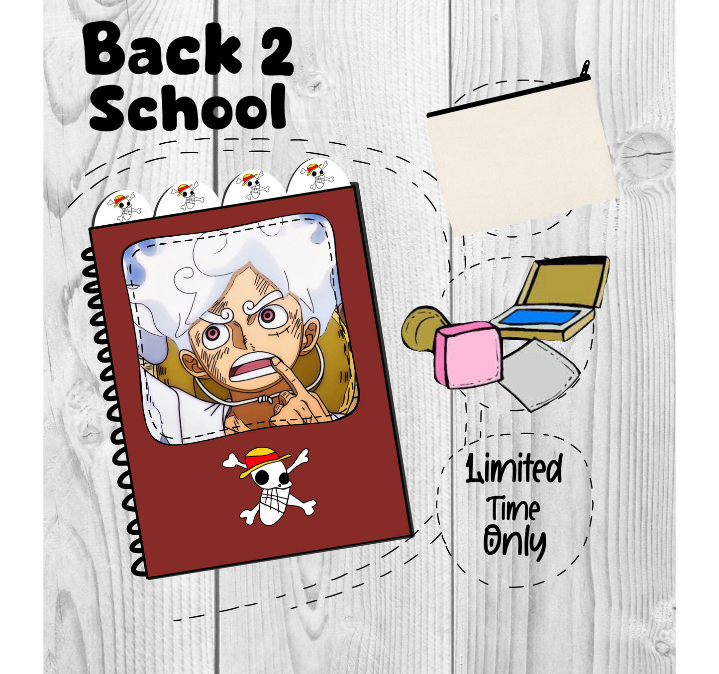 luffy (OP Pirates) Back to school bundle