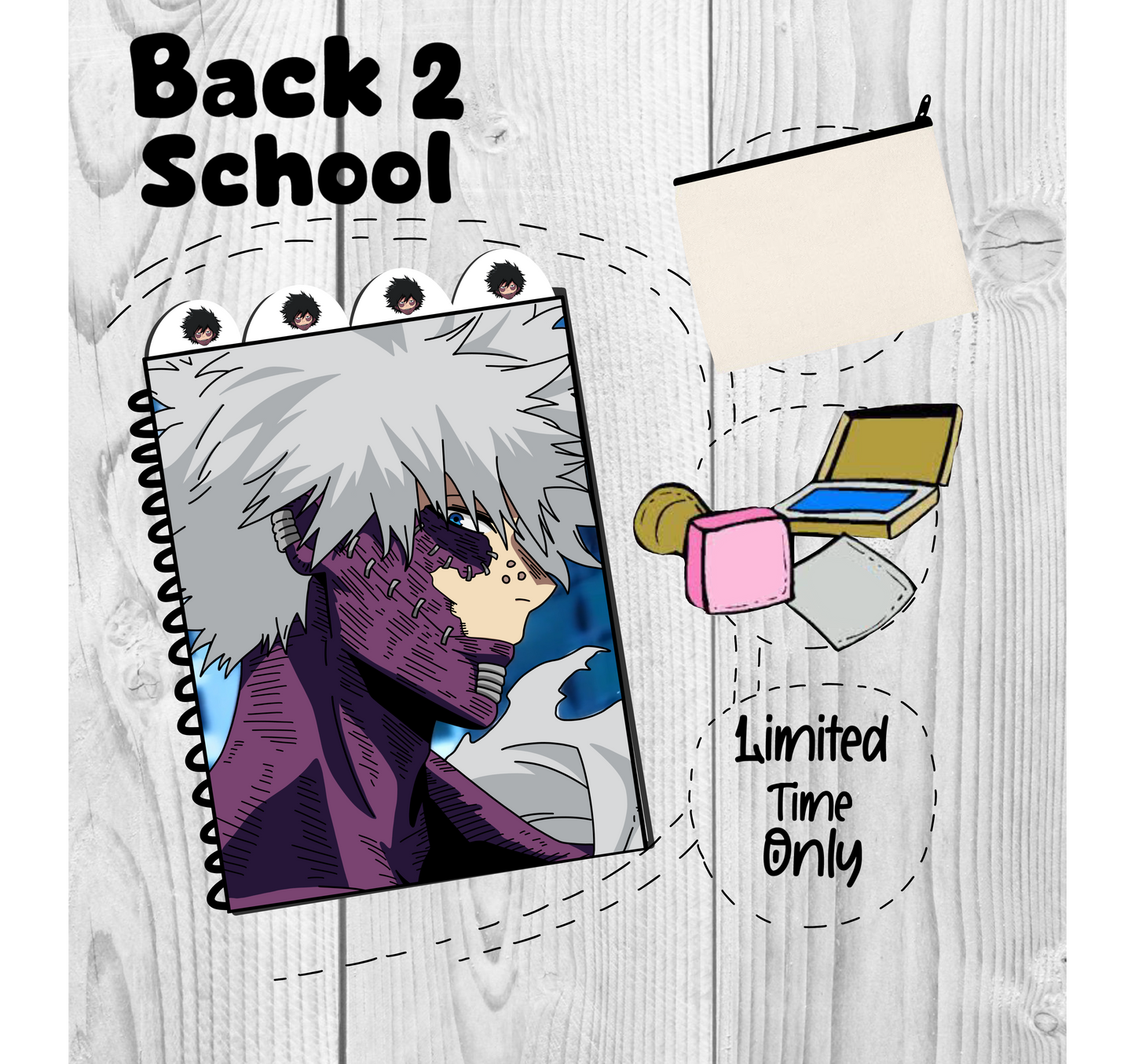 Dabi (BNHA) Back to school bundle