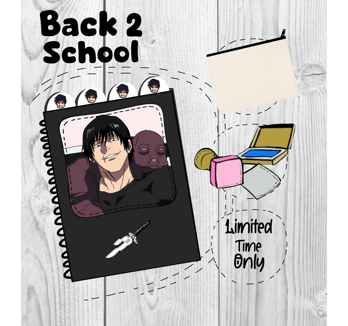 Toji (JJK) Back to school bundle