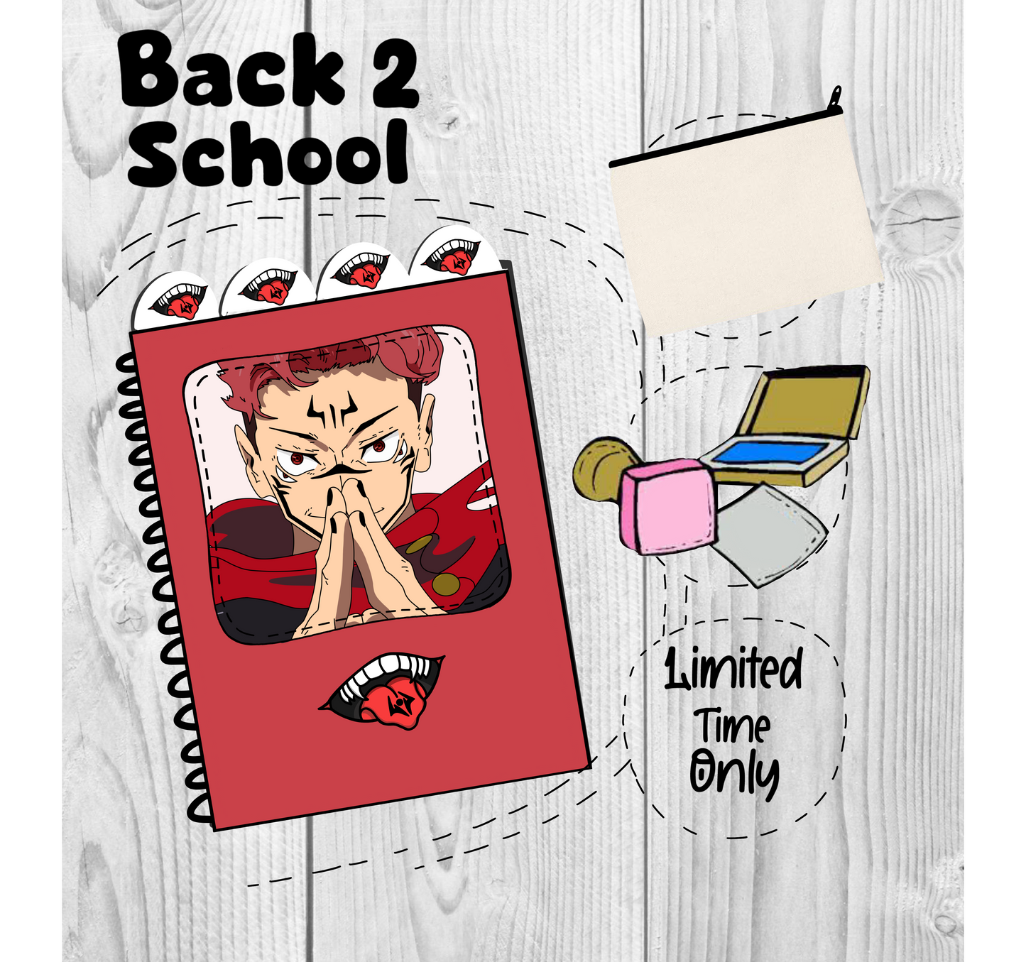 Sukuna (JJK) Back to school bundle